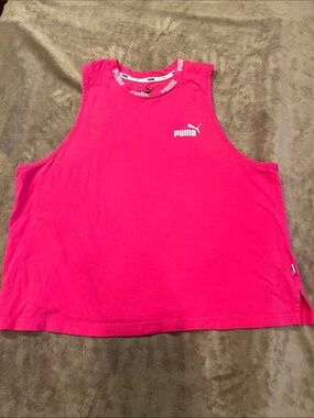 Puma Women’s Bright Pink Sleeveless Muscle Tank